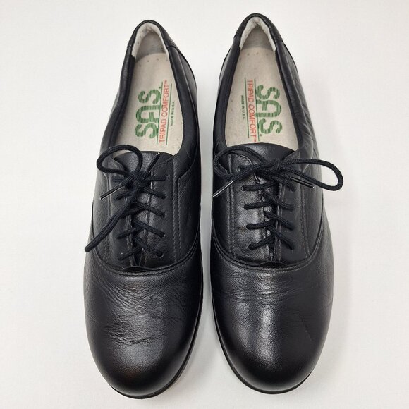 Chaussures De Marche SAS Tripad Comfort Homme Noir Cuir Pointure 13.5N (Étroit) - Occasion